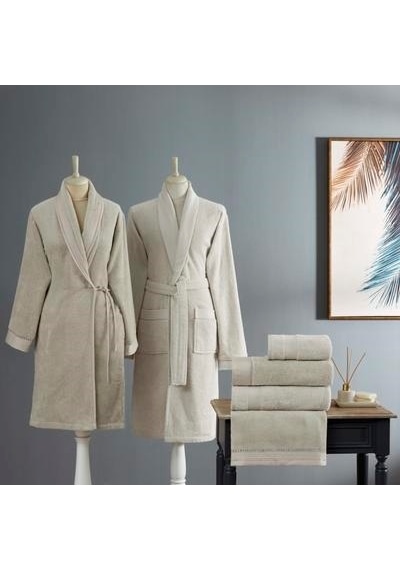 Taç Gabrıella Pure Cotton Pamuk Aile Seti Taş Ekru 000000001500218372 Taş