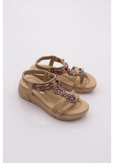 Guja 26y154 Kadın Sandalet Bej