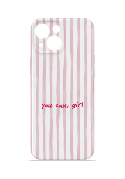 Apple iPhone Uyumlu 13 Vorian İnce Kamera Korumalı Mika Kılıf You Can Girl You Can Girl Mika