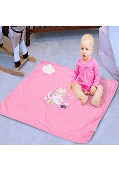 Mixoyuncak Ninni Söyleyen Çocuk Battaniyesi Pembe 90 X 80 Cm Pembe