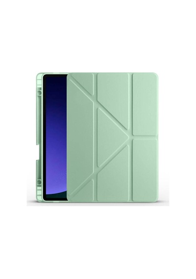 Galaxy Tab S10 Fe Kılıf Zore Tri Folding Kalem Bölmeli Standlı Kılıf Kapaklı Kılıf