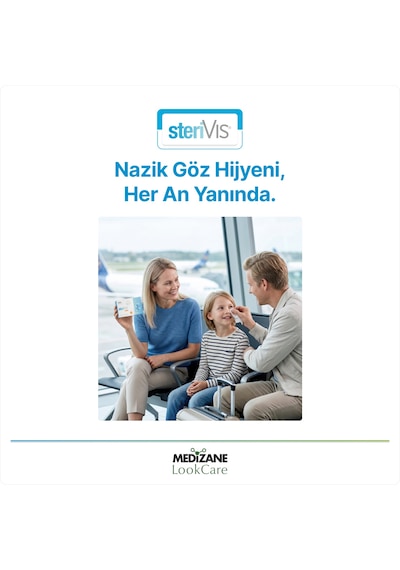 Medizane Lookcare Sterivıs Hassas Göz Temizleme Mendili 10lu