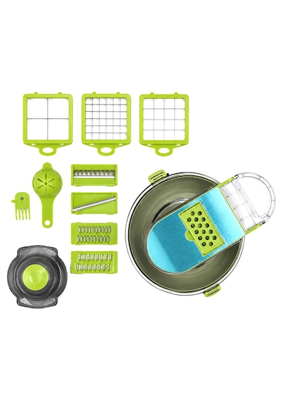 Vegetable Cutter Hazneli 9ın1 Çok Fonksiyonlu Sebze Dilimleyici - Kesici - Doğrayıcı Seti Dp-901 Belirtilmemis