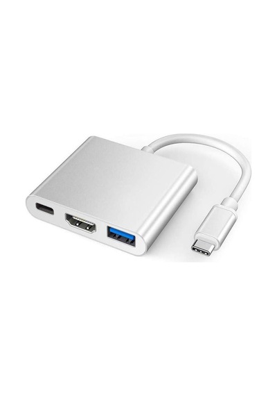 Type-c Hub Çoklayıcı Pd 100w Hdmı 4k/60hz Usb 3.0 Dönüştürücü Adaptör Kablo