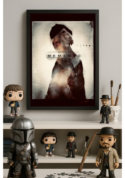 Memento Siyah Ahşap Çerçeveli Poster, Film Duvar Tablosu