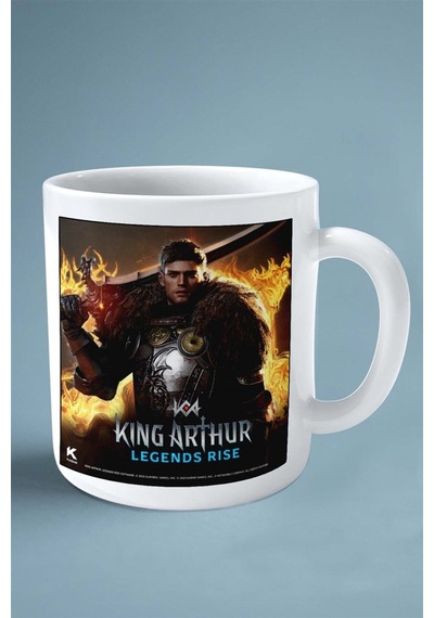 King Arthur Mobil Oyun Baskılı Kupa Bardak Çift Taraflı Baskı Kişiye Özel Model 1 Çok Renkli