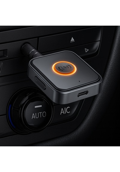 Myblack Kablosuz Bluetooth 5.3 Jack Aux Araç Ses Aktarım Kiti Adaptörü Bluetooth Dönüştürücü