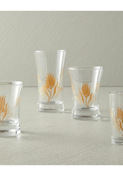 Paşabahçe Azur Lalezar Desenli 3'lü Bardak 210ml