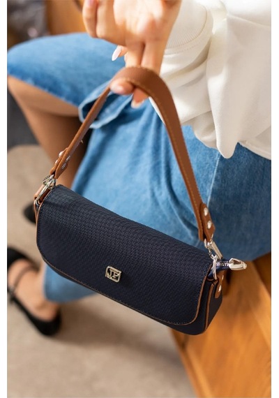Just Polo Kadın Krem Camel El Ve Omuz Çantası 346005mh Lacivert - Taba