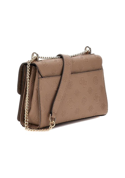 24x17x9cm Guess Cresıdıa Cnvrtble Xbody Flap Deesa Logo Omuz Çanta Pg934921 Ekru