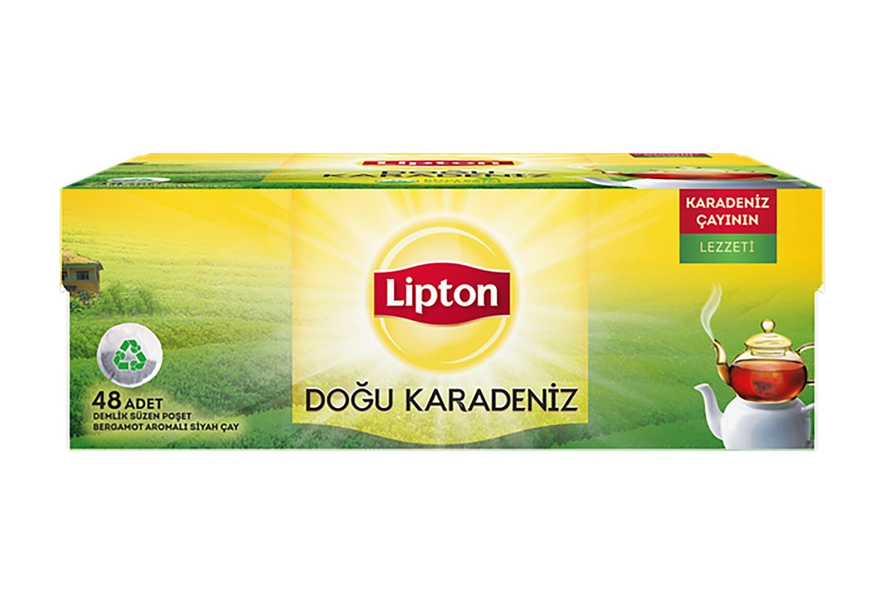 Lipton Doğu Karadeniz Demlik Poşet Çay 48'li 153 G X 3 Adet
