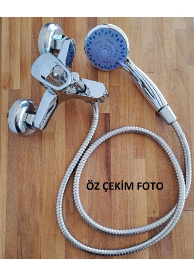 Sıcak Soğuk Mix Banyo Çeşme Hortum Ve Başlık Banyo Duş Bataryası Krom