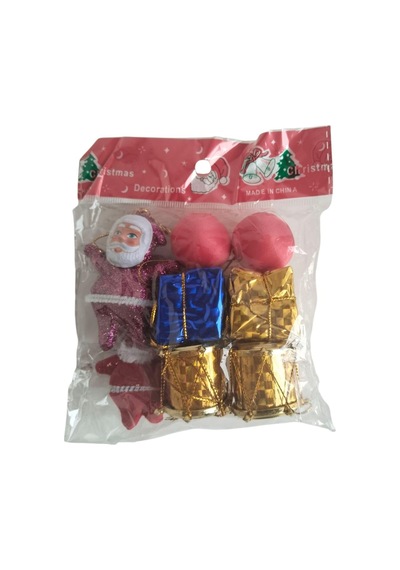 Yılbaşı Süs Karma 8li Noel Babalı