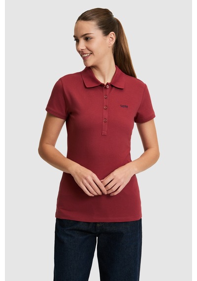 U.s. Polo Assn. Kadın Vişne Tişört Basic 50323461-vr223