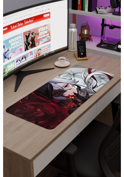 Arlecchino Genshin Impact Anime Gacha V1 - 70x30 Xl Gaming Mouse Pad Fare Altlığı