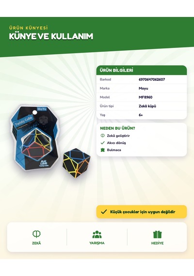 Moyu Skewb Fiber Karbon Küp Mf8960