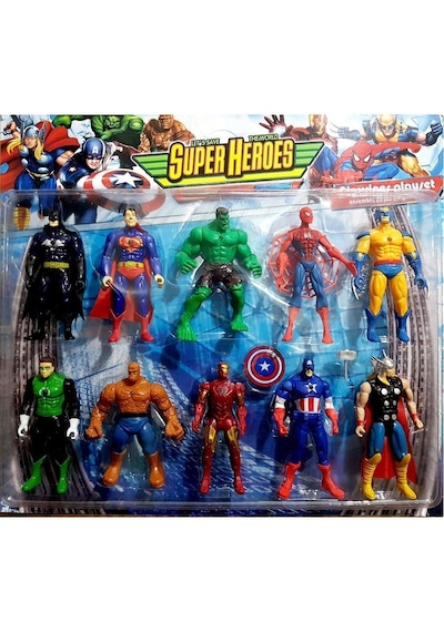 Avengers Yenilmezler Oyuncak Figür Süper Kahramanlar 10lu Haraket