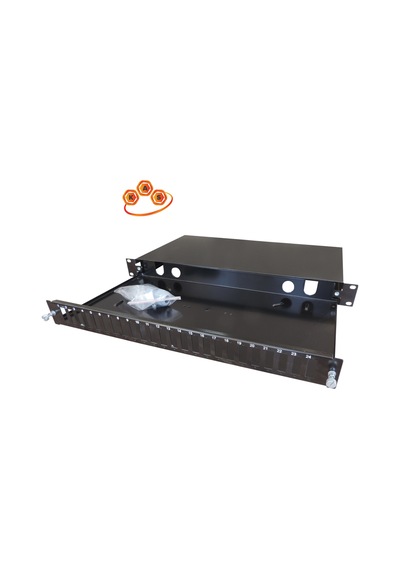 Kastap 1U 24 Port 19'' Fiber Optik Patch Paneli (Çift Kasetli)