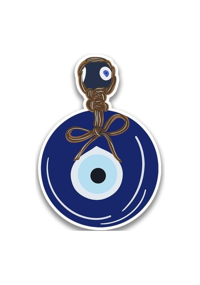 Nazar Araba Leptop Sticker Yapıştırma 15 Cm ve 5Cm 2 Adet md6