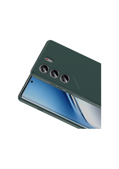 Tecno Camon 40 Pro Kılıf Yumuşak Silikon Kamera Korumalı Lansman Celikaksesuar Koyu Yeşil