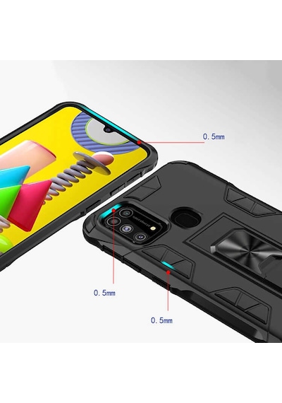 Samsung Galaxy Uyumlu M31 Kilif Miknatisli Standli Silikon Kapak 426895986