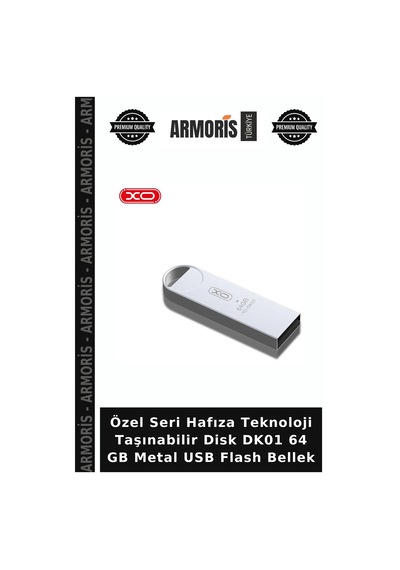 Özel Seri Hafıza Teknoloji Taşınabilir Disk Dk01 64 Gb Metal Usb Flash Bellek