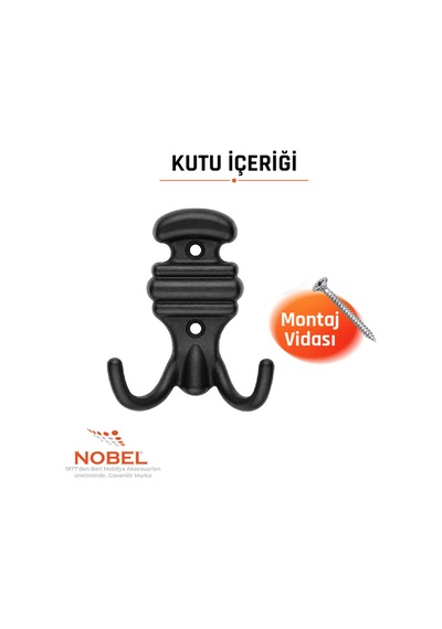 Kemerli Askı, Metal Vestiyer Askısı, Matsiyah, Duvar Ve Dolap Askılığı 5'li Set Vidalı Matsi Yah