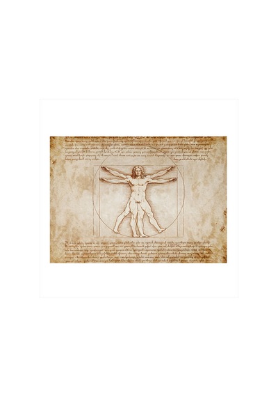 Leonardo Da Vinci'nin Adamı Mdf Poster