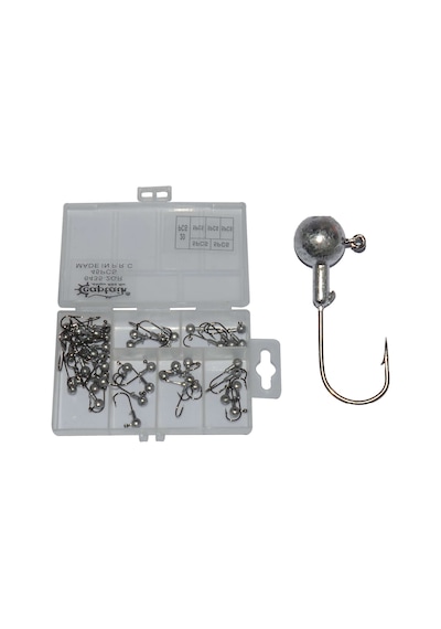 Captain 6435 Compact Eco Kutulu Jig Head Seti Standart - 2gr-45adet