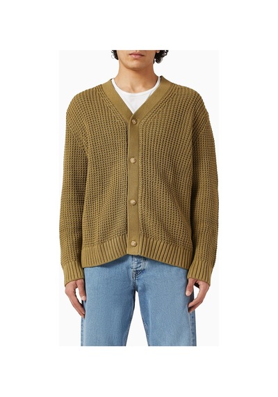 Selected Homme Pamuklu Rahat Kesim Hırka, Minimalist Ve Modern Erkek Stili Yeşil
