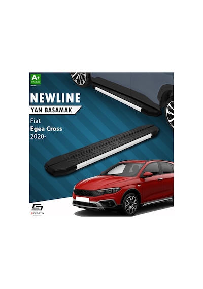 S-dizayn Fiat Egea Cross Newline Aluminyum Yan Basamak 183 Cm 2020 Üzeri A+ Kalite