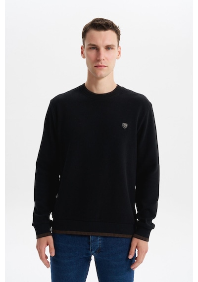 AR-MA Arma Erkek Regular Fit Örme Selanik Sweatshirt %65 Pamuk %35 Polyester, Karbon Fırçalı, Basic Bisiklet Yaka K30124699002 Siyah AR-MA Arma Erkek Regular Fit Örme Selanik Sweatshirt %65 Pamuk %35 Polyester, Karbon Fırçalı, Basic Bisiklet Yaka K30124699002 Siyah