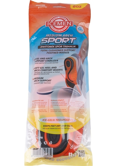 İcemen 603 Anatomik Spor Tabanlık Gri