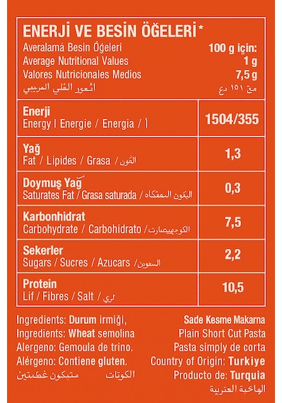 Oba Tel Şehriye Makarna 5 Kg X 4 Adet Kalabalık Sofra Paketi