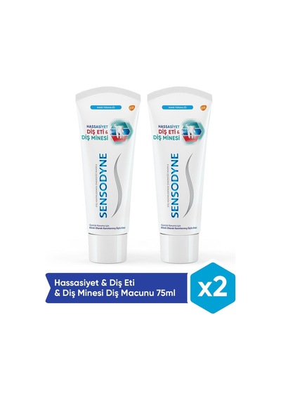 Sensodyne Hassasiyet & Diş Eti & Diş Minesi Diş Macunu 2 x 75 ML
