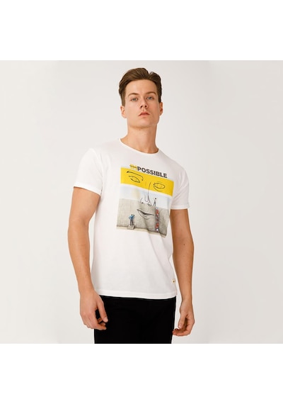 Biggdesign Faces Possible Erkek T-shirt 001