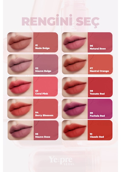 Pretty Water Velvet Kore Lip Tint 2.6g 06 Neutral Rose