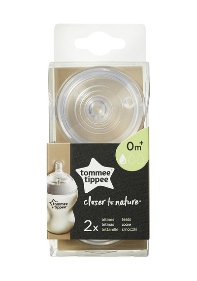 Tommee Tippee Closer To Nature Easi-vent İçecek Süpürgesi, Yavaş Gıda Akışı, 0 Aydan İtibaren, 2'li Set