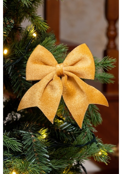 Karaca Home New Year Yılbaşı Ribbon Gold Ağaç Kurdelesi 12x13 Cm 153.09.01.1780