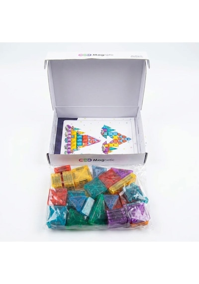 Magnet Mini Yapı Blok Seti 70 Parça - 3.75 Cm Eğitici Manyetik Bloklar