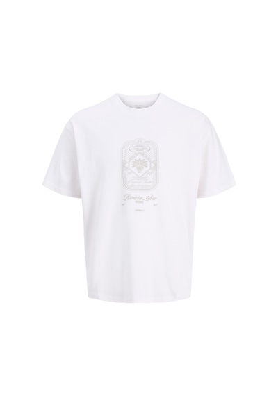 Jack & Jones Cassis Tonal Erkek Beyaz Tişört 12295059-bw