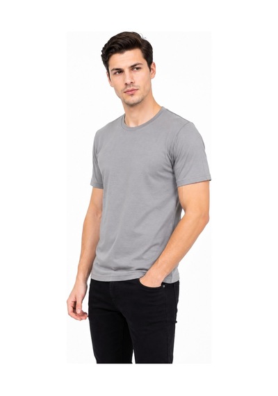 Foterman Erkek Sıfıryaka Regular Kalıp Tişört Bgl-st05573 Gri