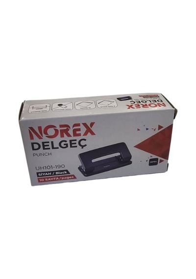Norex Delgeç 10 Sayfa Siyah - 2 Adet Siyah