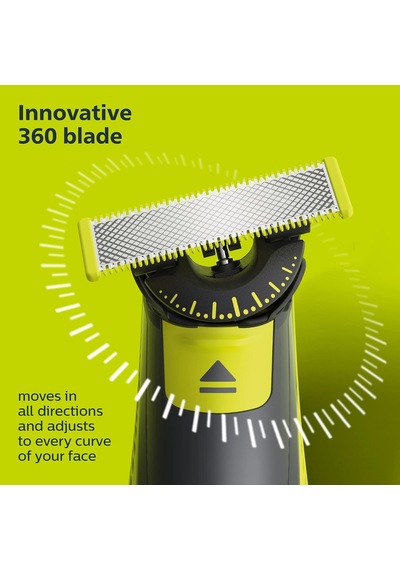 Philips Oneblade 360 Bıçaklar, Oneblade Elektrikli Tıraş Makinesi Ve Düzeltici İçin Orijinal Yedek Bıçaklar, 4'lü Paket, Qp440/80 Diğer