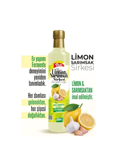 Limon Sarımsak Sirkesi 500 Ml