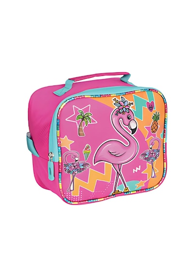 Relaxion Simli Flamingo Desenli Thermal Beslenme Çantası 3323 Pembe