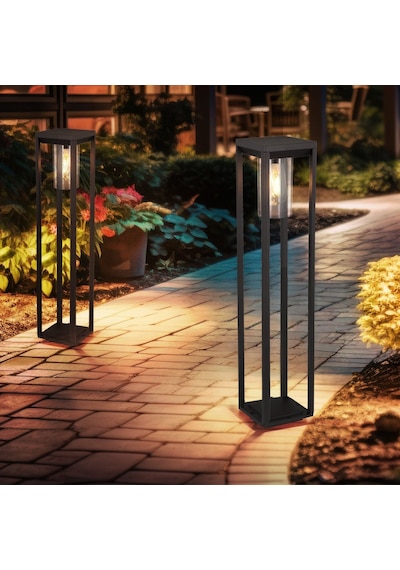 Forlife 60 Watt Rustik Tasarımlı Solar Alüminyum Bollard Aydınlatma Armatürü Fl-3305