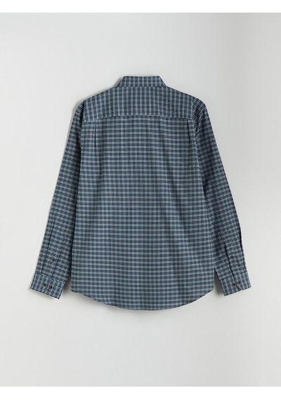 Lcwaıkıkı Classic Yeşil Regular Fit Uzun Kollu Ekose Oxford Erkek Gömlek