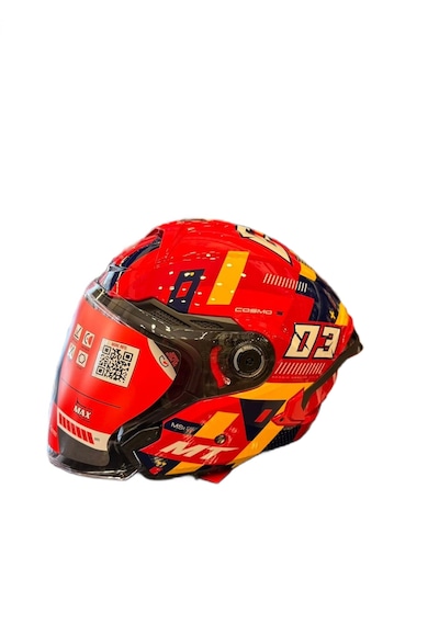 Mt Helmets Cosmo Sv Sergıo Garcıa E5 Parlak Kask Kırmızı