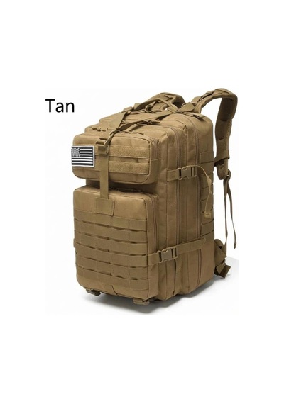 Single Sword 50l Taktik Sırt Çantası Su Geçirmez Askeri Outdoor Kamp Dağcı Çanta Bej